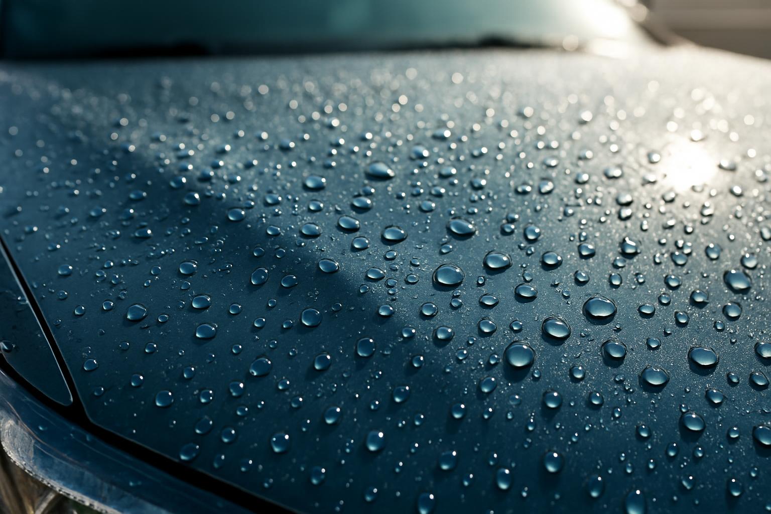 Car being carefully washed by hand