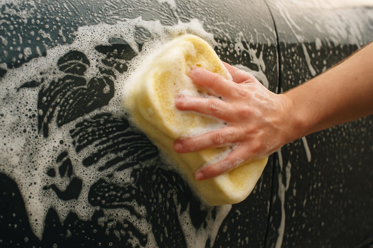 Shiny car paint with a smooth finish